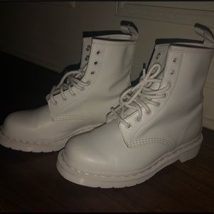 BRAND NEW all white doc martens